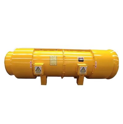 China Underground coal mining cave HANQI explosion-proof recessed counter-rotating axial fan/underground coal mining cave ventilation fan/tunnel exhaust fan for sale