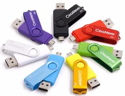 China Mobile Accessory 128GB Swivel OTG USB Flash Drive Android Mobile Phone OTG USB Disk 64gb for sale