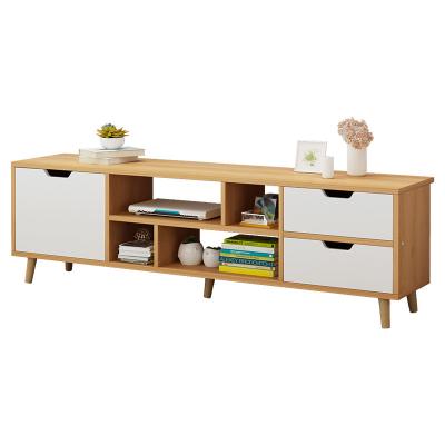 China Beautiful Style Modern Wood 1 Door And 2 Drawer TV Stand Cabinet Simple Living Room Furniture for sale