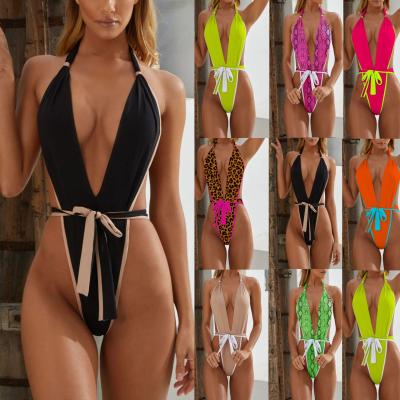 China New Design Custom Swimwear&Beachwear colorful one piece sexy swimwear breathable 2021 swimwear bikinis for sale