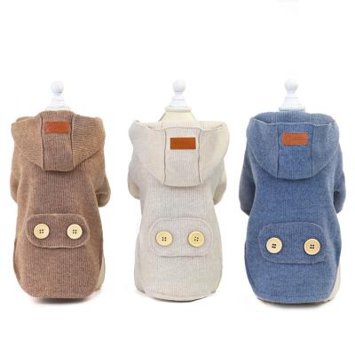 China Sustainable Pet Supplies Dog Clothes Luxury Korean Style Winter Dog Clothes Warm Dog Wool Coat for sale