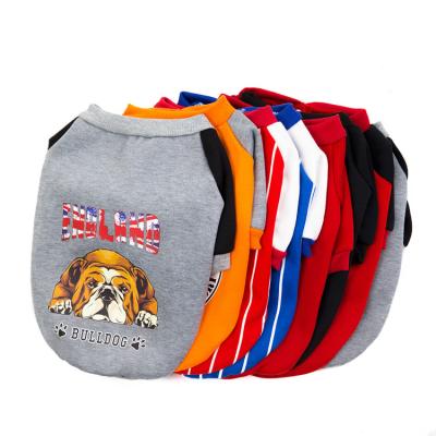 China Viable Wholesale Dog Clothes Fashion Dog Printed Striped Hoodie for sale