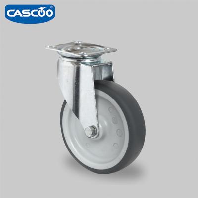 China CASCOO TPR Rigid 100kg Loading Capacity Light Duty Caster Wheel , Rhombus Caster for sale