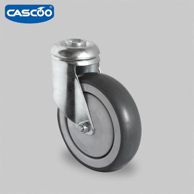 China CASCOO Flat Free Low Noise Supermarket Wire Folding Shopping Cart Wheels for sale