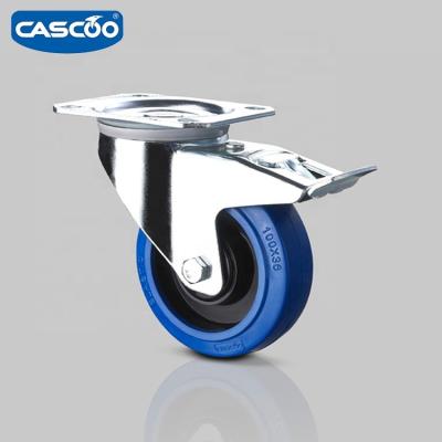 China Flight Case CASCOO Elastic Rubber Medium Caster Wheels, Flightcase Caster, Flight Case Accessories for sale