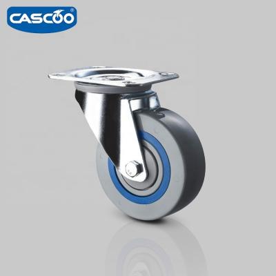 China CASCOO 100MM Swivel Polyamide Sandwich Noise Damping Caster For Industrial Storage Container for sale