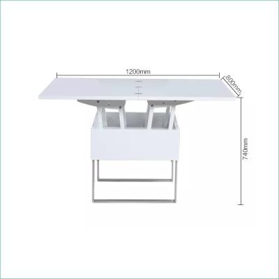 China Convertible Convertible Coffee Tea Table (Height) Adjustable Extendable Dining Room Furniture To Dining Table for sale