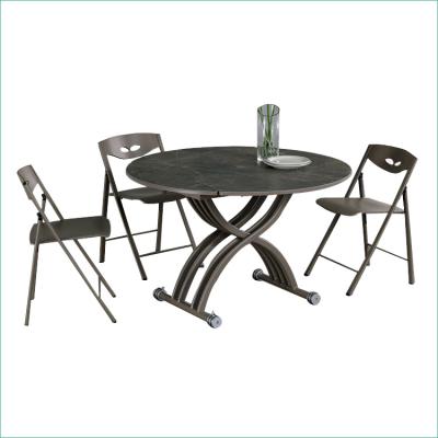 China (Size) 8 Extendable Adjustable Seats Around Ceramic Dining Dinner Table Set With Chairs for sale