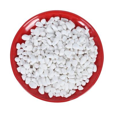 China Natural White Pea Gravel Loose Pebbles The Stone For Large Garden Water Feature White Natural Marble Stone Fountains For Floor Garden for sale