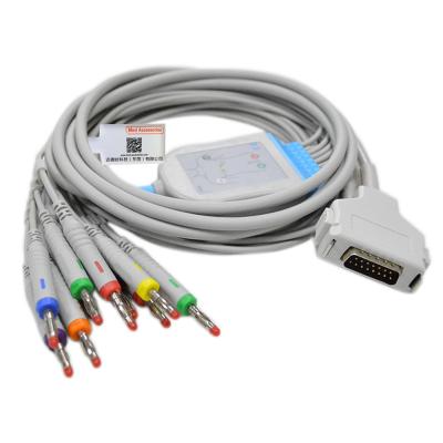 China TPU compatible con el cable de ECG Fukuda Denshi Conexión directa longitud 3,5m en venta