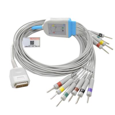 China Burdick Atria Plus Eclipse Direct Connect Cable de ECG 10 Lideras AHA Plátano en venta