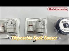 Iso13485 White Disposable Spo2 Sensor Oxy-Ap-10 With Pvc Jacket