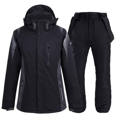 China New Design Plus Size Men's Custom Waterproof Ski Suit Ski Jacket Pants Set High Quality Men's Ski Suit 2 Pieces for sale