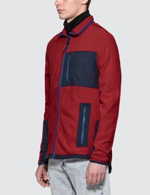 China Breathable Fashion Red Fleece Jacket Polar Fleece Jacket Mens Fleece Jacket for sale