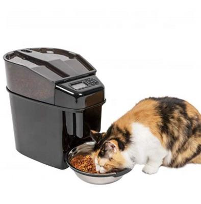 China Automatic Healthy Pet Simply Feed Cat Dog Feeder Stainless Steel Automatic Bowl Stands Cat Dog Food Dry Bowl for sale