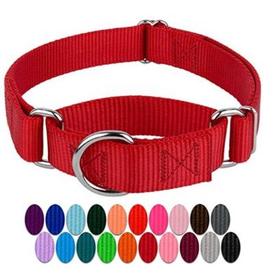 China DETACHED Martingale Heavy Duty Nylon Dog Collar Sizes Various Colors for sale