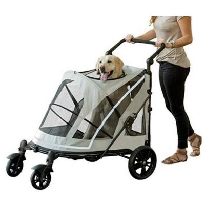 China China Dog Stroller Wholesale Viable Single Or Multiple Pet/Cats Pet Dogs Can Easily Walk In/Out No Need To Lift Pets for sale