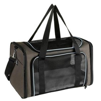 China Sustainable Airline Approved Pet Carriers Soft Sided Folding Travel Carrier Pet Medium Puppy And Cats for sale