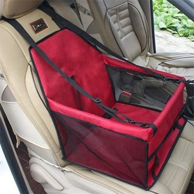 China Viable Carrier Dog Seat Booster Car Travel Pets Safety Seat Belt Harness Cover Folding Moving Carrier Bag for sale