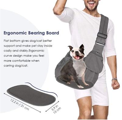 China Puppy Free Puppy Cat Carry Bag Opening Zipper Pocket Support Small Dog Papoose Sling Comfortable Bottom Adjustable Hand Shoulder Strap for sale