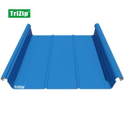 China 330mm Trizip Metal Aluminum Alloy POS Seam Roofing, Facade, Cladding System-Airport Terminal (TD021) for sale