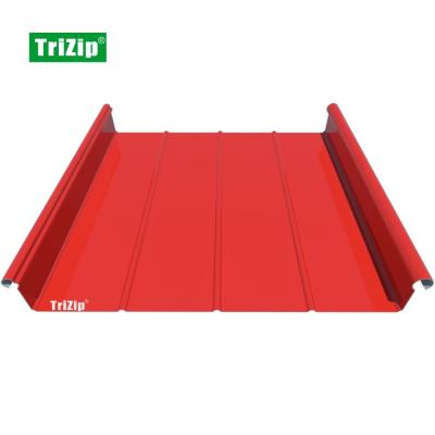 China 430mm Trizip Metal Aluminum Alloy Standing Seam Roofing, Facade, Cladding System-Public Service Building (TD035) for sale