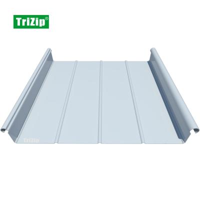 China 430mm Trizip Metal Aluminum Alloy Standing Seam Roofing, Facade, Cladding System-Sports Statium Gymnasium (TD034) for sale