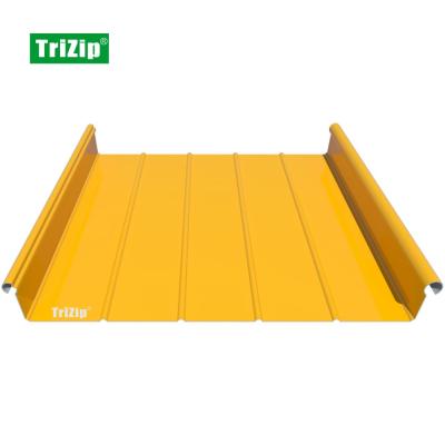 China 500mm Trizip Metal Aluminum Alloy POS Seam Roofing, Facade, Cladding System-Airport Terminal (TD001) for sale