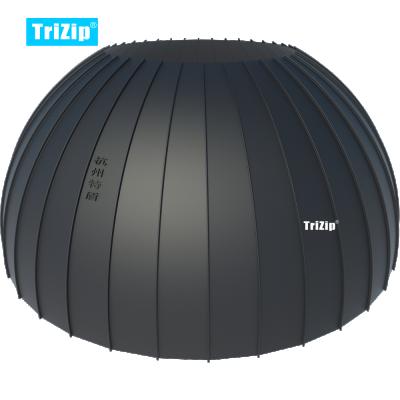 China Customized Triseam Metal Double Lock Position Seam Roofing / Facade System Dome Shape Panel Resort (TD112) for sale