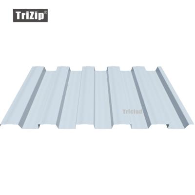 China 705mm Triclad Metal Trapezium Roofing / Wall Cladding Panel , Wall Cladding Sheet for sale