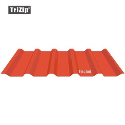 China 800mm Metal Trapezoid Roofing / Wall Cladding Panel For Industrial Set Wall Panel for sale