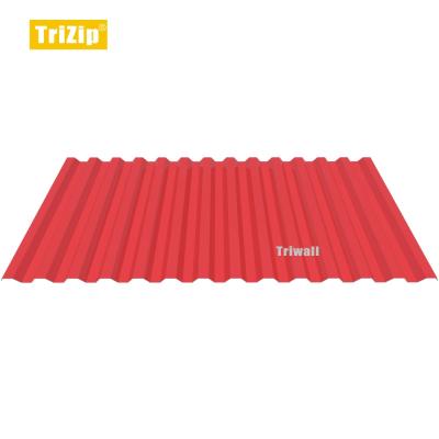 China 820mm metal trapezoid roofing/wall cladding panel facade sheet for workshop and factory for sale