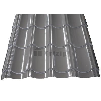 China Factory direct sale modern corrugated galvanized steel roofing sheet, tritile and glazed tile for sale