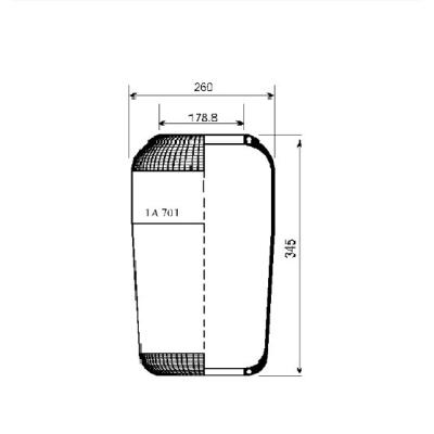 China TRUCK AND TRAILER AIRBAG rubber/steel AIR SPRING W01-095-0205/1R3M 340 340/701N/9006 FOR IKARUS B510040 FOR BOVA B510040 for sale