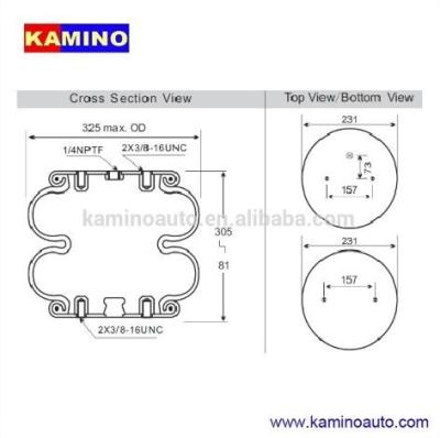 China RUBBER/STEEL AIRBAG SPRING SUSPENSION RUBBER PART W01-358-7180/22/FD330-22363/115061/3B-356 FOR TRUCK AND TRAILER PARTS for sale