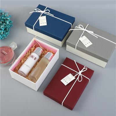 China Recycled Materials Business Gift Box Cosmetics Perfume Gift Paper Boutiques Packaging Box Custom for sale