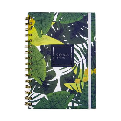 China Custom Printing A5 Hardcover Paper Notebook Spiral Double Wire Spiral Notebook for sale