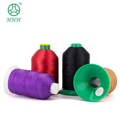 China Waterproof High Tenacity 4ply Polyester Bonded Yarn For Shoes for sale