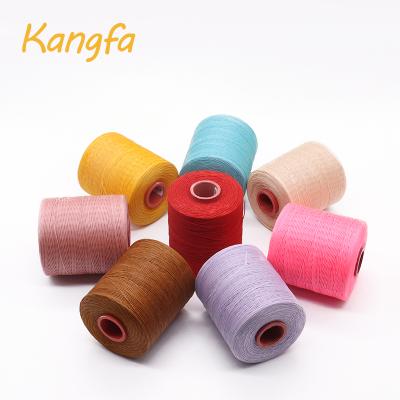 China Net Weight 400g Waterproof Sewing Non Handmade Leather Products 0.6mm Waxed Thread 150d 16Plys Waxed Thread for sale