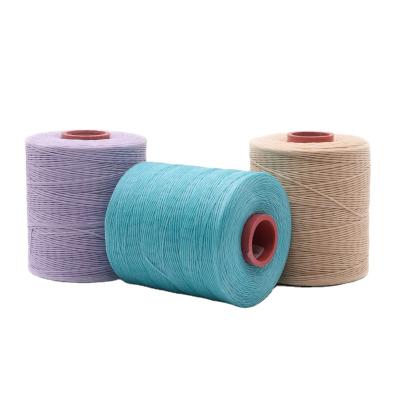 China Abrasion-Resistant Polyester Waxed Thread Flat Waxed Yarn For Leather Bag Sofa for sale