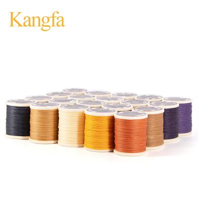 China 0.65MM 85M Bondi Rope 100% Waterproof Nylon Round Waxed Thread For Leather Sofa Sewing for sale