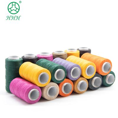 China Factory Hot-selling Low Shrinkage Sewing Thread Hand Knitting Flat Waxed Thread For Leather for sale