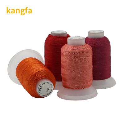 China Low Shrink 2 Plys Embroiderying Mat Threads White Shiny Embroidery 120D Yarn Yarn Embroidery for sale