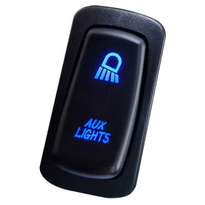 China Aux lamp switch 12/24V Car Boat LED Lights Rocker Switch 5 Pin Laser On /Off LED ON-OFF for sale