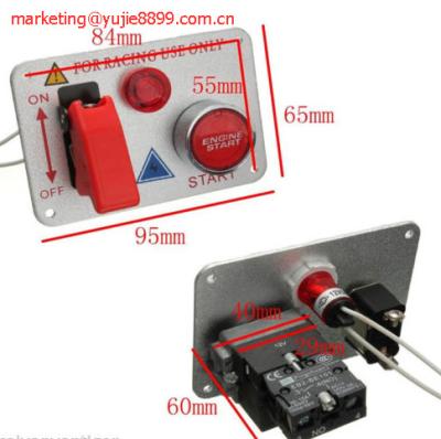 China For the HOT car! Silver Start Push Button Engine Switch Ignition Racing Car Panel Rocker Switch for sale