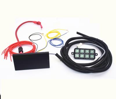 China ABS 8Gang Car RGB Auto Touch Switch Panel With APP System for sale