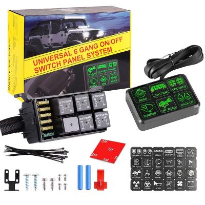 China Waterproof LED OPTICAL GUIDE Switch Panel With Universal Circuit Control Box Button Switch Lug Contact Switch Box for sale