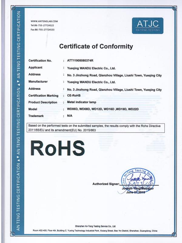 RoHS - Yueqing Wandu Electric Co., Ltd.