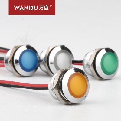 China Industrial 12mm Led Explosion Proof High Quality Metal 6v12v24v36v48v110v220v Control Equipment WD Warning Light Signal Lamp Indicator Lights for sale