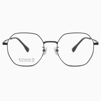 China New Fashion Design Polygon Metal Glasses Frames XM Good Quality Optical Eyewear Retro Metal Glasses Frames for sale